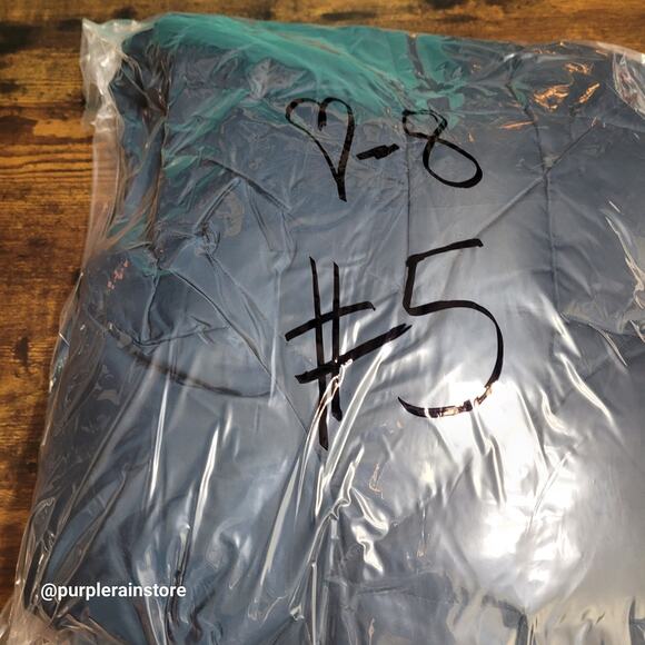 Jones New York Down Quilted Puffer Parka XL Faux Fur Blue Preppy Outdoor Winter - Picture 16 of 16